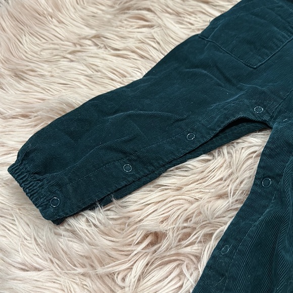 Corduroy Green Romper - Picture 2 of 3
